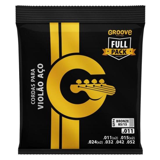 Encordoamento Para Violão Aço .011 Solez Groove GPF4