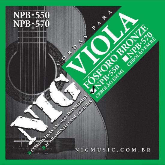 Encordoamento Para Viola MI NPB550 NIG
