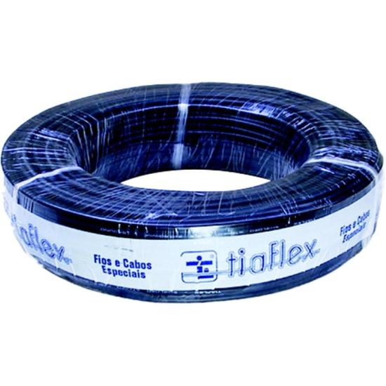 Cabo para Microfone Balanceado Noiselless AF(T) 2 x 0,30mm² (22 AWG) Preto Tiaflex - RL / 100