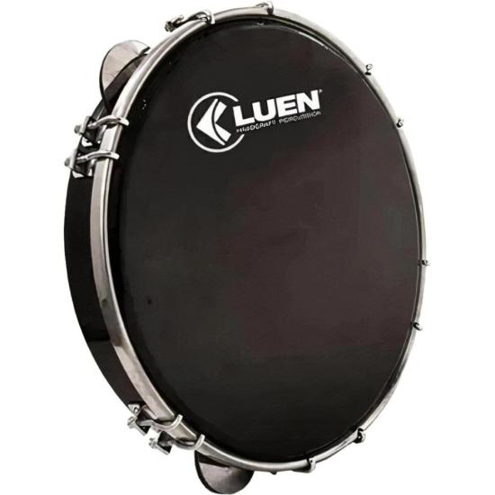 Pandeiro 11" Pele Preta Luen Preta