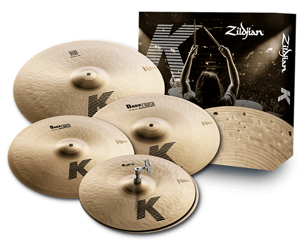 Kit de Pratos Zildjian Dark K Series 14", 16", 18", 20" K0800