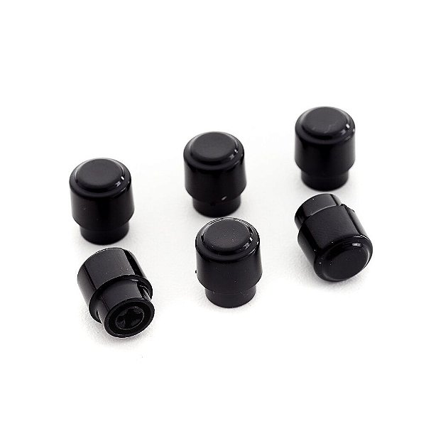 Knob Chaves Seletoras Guitarra Tele (6 Peças) Spirit PTE-BK