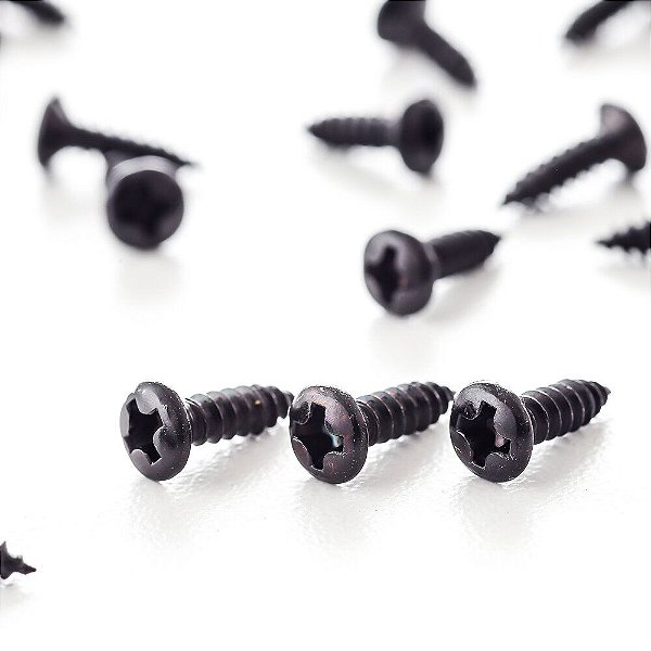 Parafuso Pontes Preto WO3.0X12-BK (24 Unidades) Spirit