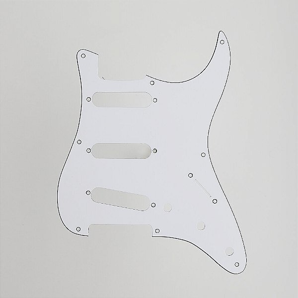 Escudo Para Guitarra Am Strat SSS Branco 3P Spirit 090-WH