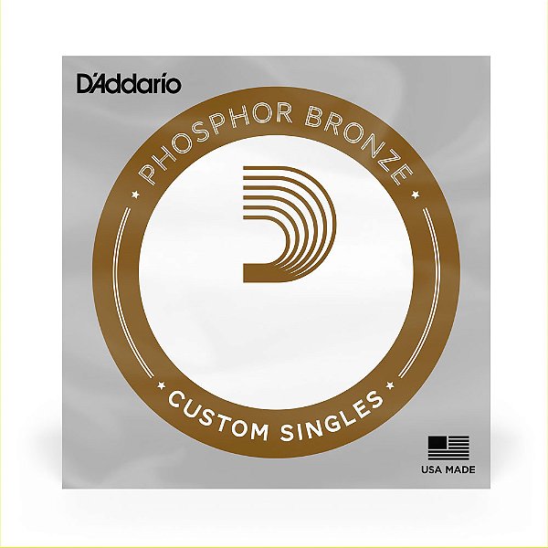 Corda Avulsa Violão Aço .034 D Addario Phosphor Bronze PB034