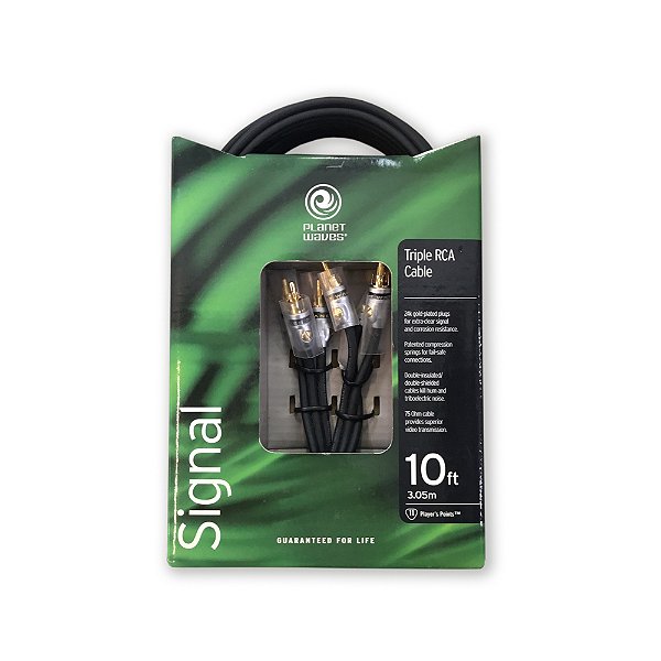 Cabos RCA Triplos 3.05m D Addario PW-RCAT-10