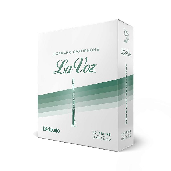 Palheta Sax Soprano M/H (10 Peças) D Addario La Voz RIC10MH