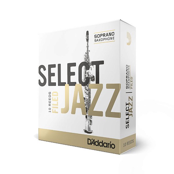 Palheta Sax Soprano 3M (10 Unidades) D Addario Select Jazz