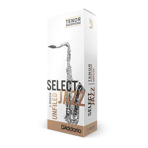 Palheta Sax Tenor 2S Unfiled (5 Peças) D Addario Select Jazz