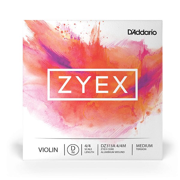 Corda Avulsa Para Violino RÉ D Addario Zyex DZ313A 4/4M