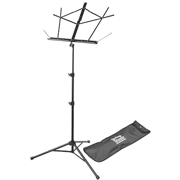 Estante Para Partitura Preta Com Bag On-Stage SM7222BB