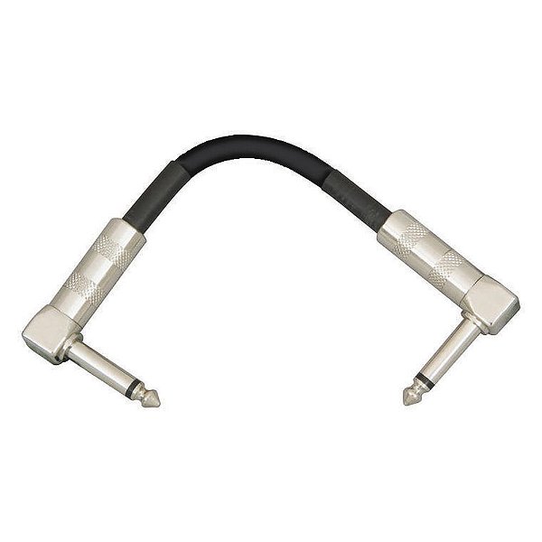 Cabo Para Pedal 15,24cm Preto Plug 90 On-Stage PC306B
