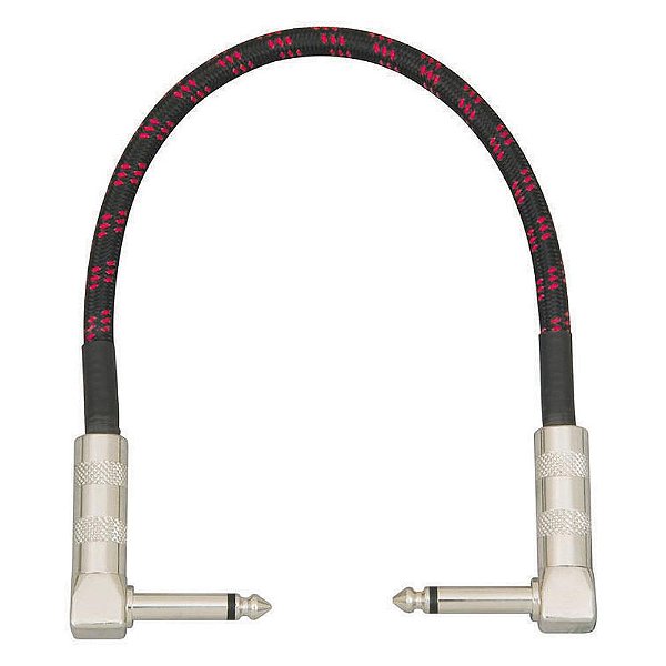 Cabo Pedal 30,48cm Revestido Malha Plug 90 On-Stage PC312T