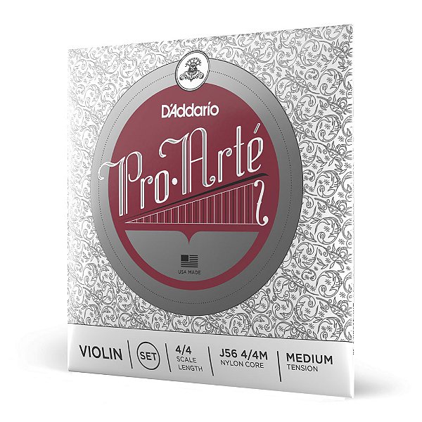 Encordoamento Para Violino Média D Addario Pro-Arté J56 4/4M