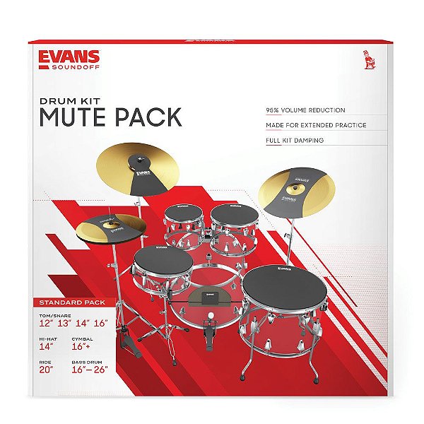 Silenciador Para Bateria Standard Evans SoundOff SO-SET-STD