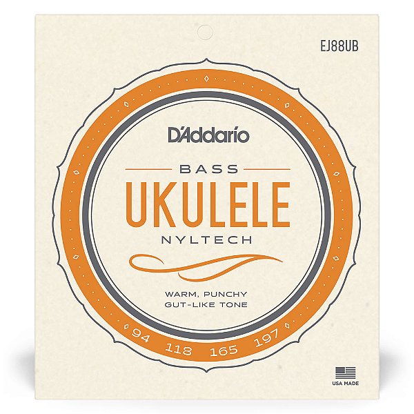 Encordoamento Para Ukulele Baixo D Addario Nyltech EJ88UB