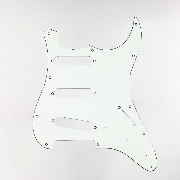 Escudo Guitarra 62 JPN Strat SSS Branco 3P Spirit 200-WH