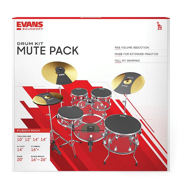 Silenciador Para Bateria Fusion Evans SoundOff SO-SET-FSN