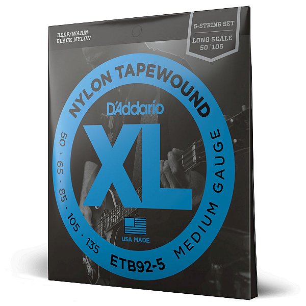 Encordoamento Baixo 5C 50-135 D Addario Tapewound ETB92-5