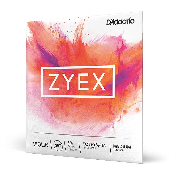 Encordoamento Para Violino Média D Addario Zyex DZ310 3/4M
