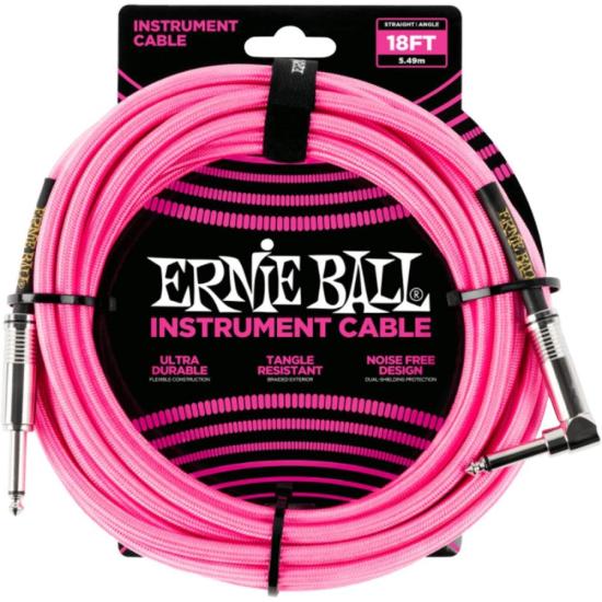 Cabo Para Instrumento 5m Rosa P06083 Ernie Ball
