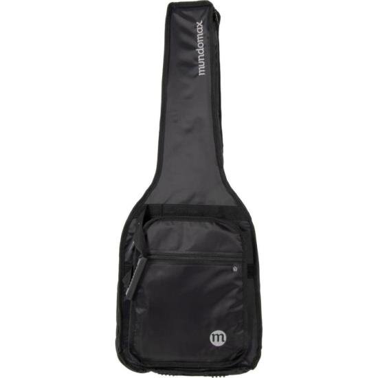 Capa para Guitarra Extra c/ Bolso Cargo Nylon 70 Preta Mundomax