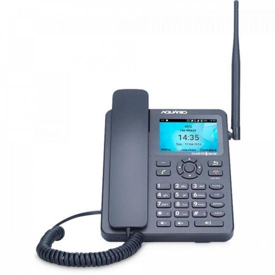 Telefone Celular Fixo 4G 2 Chip CA-42SX4G Preto Aquário