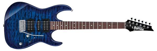 Guitarra 6C RG GIO Transparent Blue Burst Ibanez GRX70QA-TBB