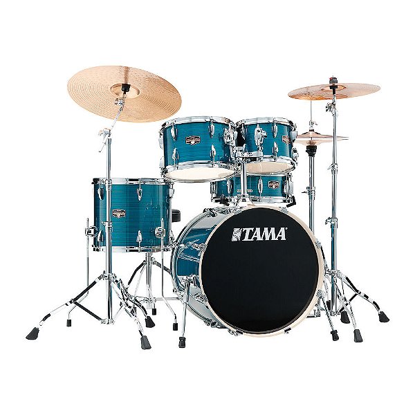 Bateria Completa (5 tambores) Bumbo 2 (Azul HLB) Tama Imperialstar IP5H6W-HLB