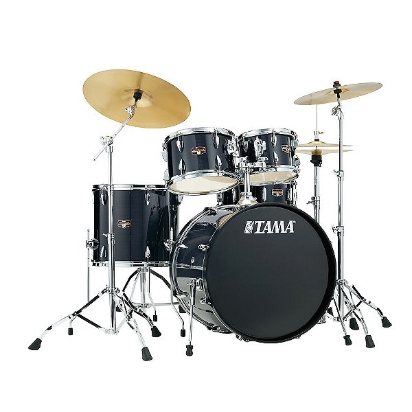 Bateria Completa (5 tambores) Bumbo 22 (Preta HBK) Tama Imperialstar IP52H6-HBK