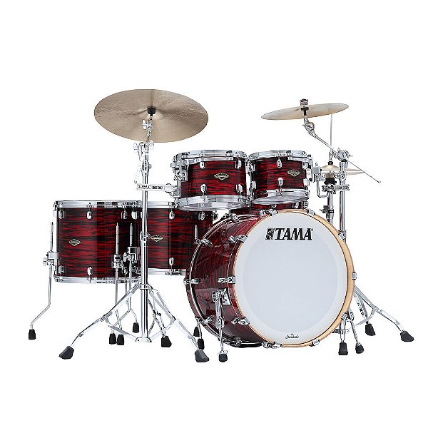 Bateria Shell Pack (5 tambores) Bumbo 22 (Vermelho Red Oyster) Tama Starclassic WBR52RZS-ROY