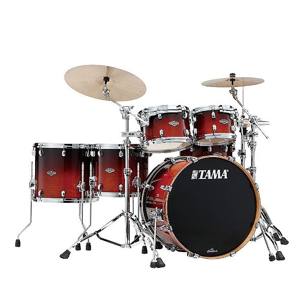 Bateria Shell Pack (5 tambores) Bumbo 22 (Dark Cherry Fade) Tama Starclassic Performer MBS52RZS-DCF