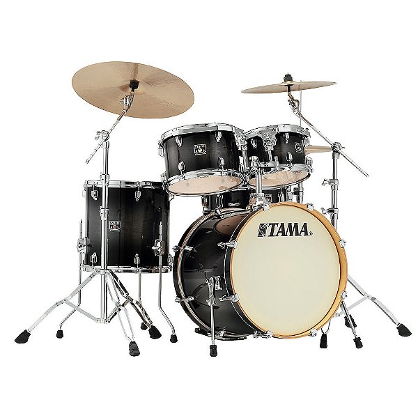 Bateria Shell Pack (5 Tambores) Bumbo 2 (Preta Transarent Black Burst) Tama Superstar Classic CL5RS-TPB