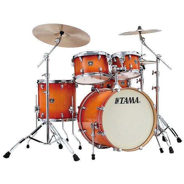 Bateria Shell Pack (5 Tambores) Bumbo 2 (Tangerine Lacquer Burst) Tama Superstar Classic CL5RS-TLB