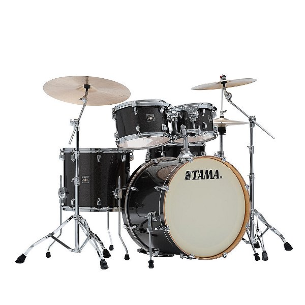 Bateria Shell Pack (5 Tambores) Bumbo 22 (Midnight Gold Sparkle) Tama Superstar Classic CK52KRS-MGD