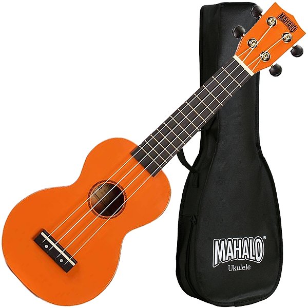 Ukulele Soprano Mahalo MR1 OR Laranja Rainbow Series
