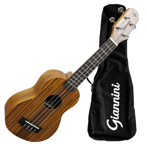 Ukulele Soprano Giannini Acústico Guk-21 Zebra Wood (ZW)