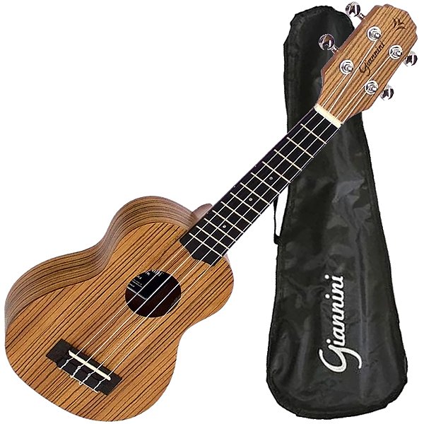Ukulele Soprano Giannini Acústico Guk-21 Zebra Wood (ZW)