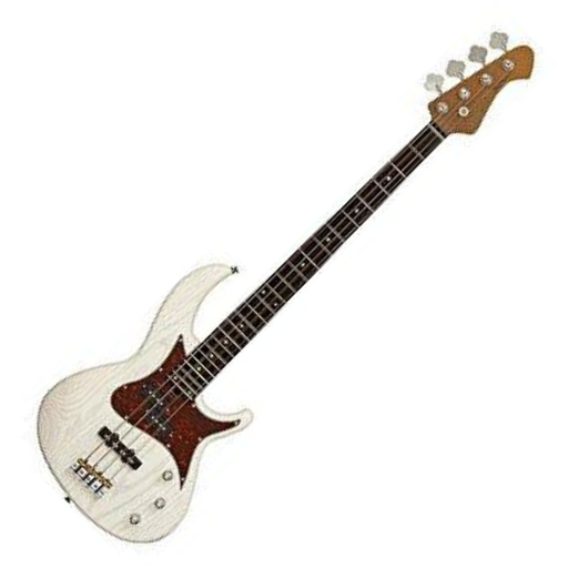 Contrabaixo Aria Pro II 313-MK2 Detroit 4 Cordas Open-Pore White