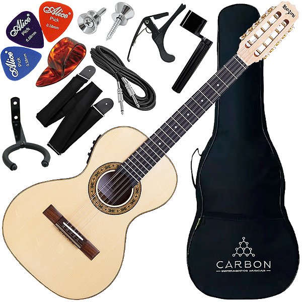 Kit Viola Elétrica Rozini Cinturada RV217 AT.N.MP Cap Fishman Vlx02