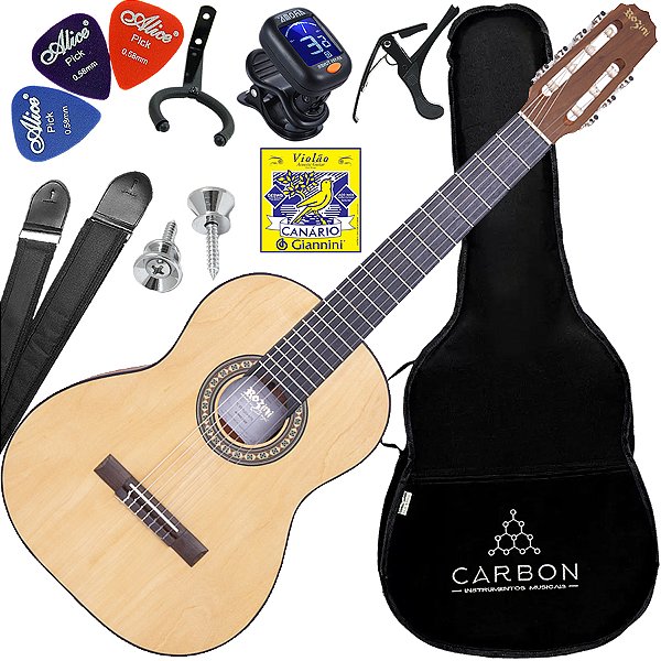 Kit Violão Acústico 7 Cordas Rozini RX207 Fosco RX207 AC.FI Vx05