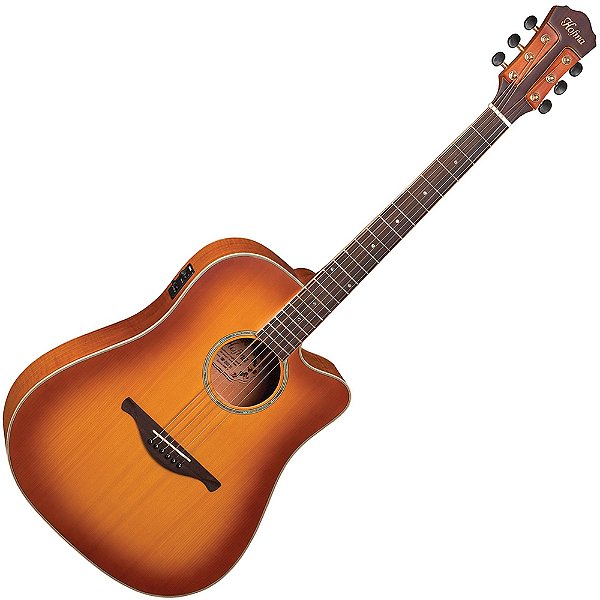 Violão Elétrico Hofma HMP350 Stys Dreadnought Aço Cap Fishman