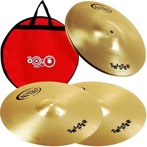 Kit Pratos Orion Para Bateria Twister 2 Crash 16 + Hi Hat 14