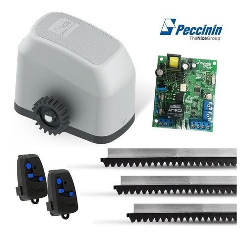 Kit Motor Portão Eletronico Deslizante Gatter 1/4hp Peccinin