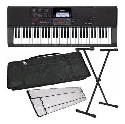 Kit Teclado Digital Casio 61 Teclas Multi Funções Ctx700