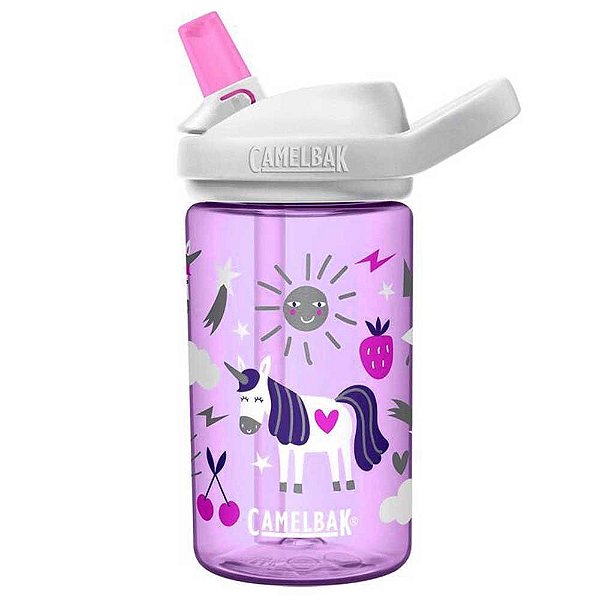 Garrafa CamelBak Eddy Kids Unicórnio 400ML Roxo