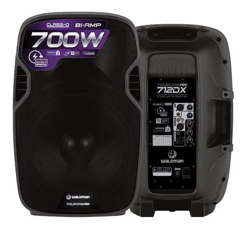 Caixa Ativa Waldman Tourcab Pro 712dx De 12' 2 Vias, 700w