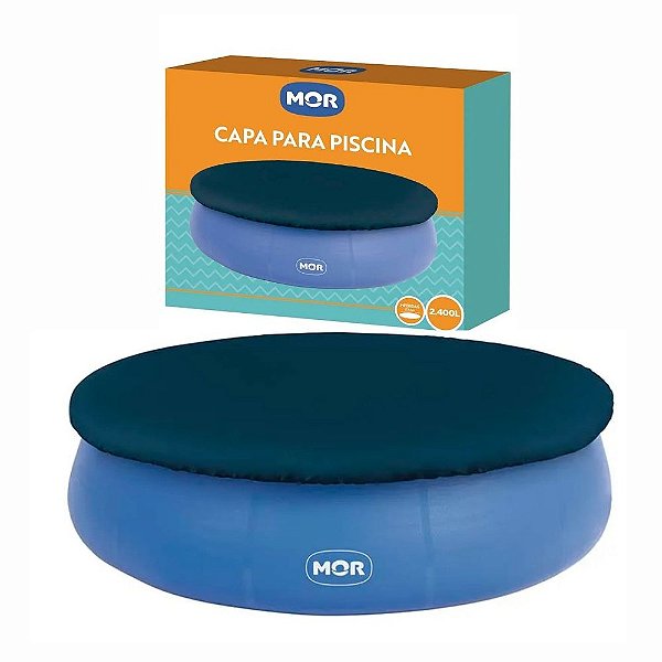 Kit Piscina Inflável 2400 Litros + Capa MOR