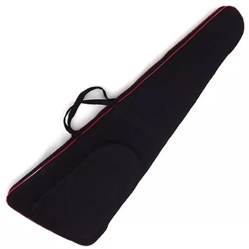 Capa Bag Para Contrabaixo Master Luxo Nylon 900 Impermeável - PRETO COM VERMELHO - 125 x 41 x 8 cm