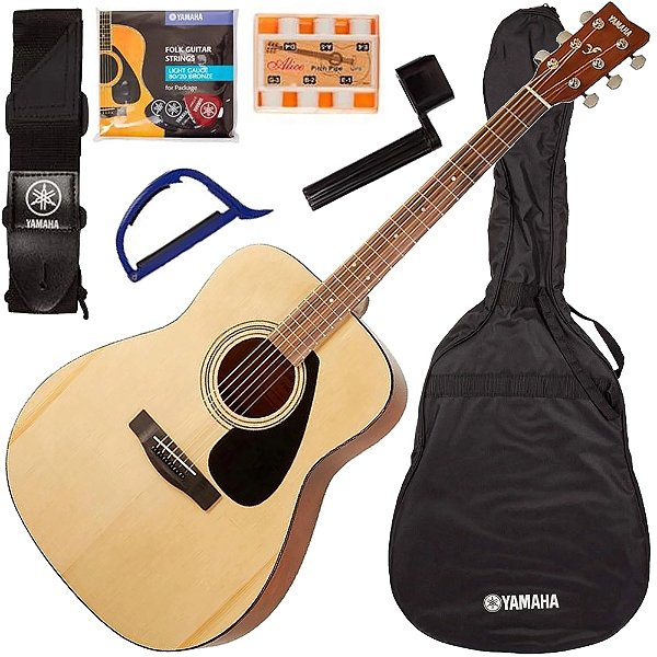Kit Violão Acústico Yamaha F310P Natural + Capa + Acessórios